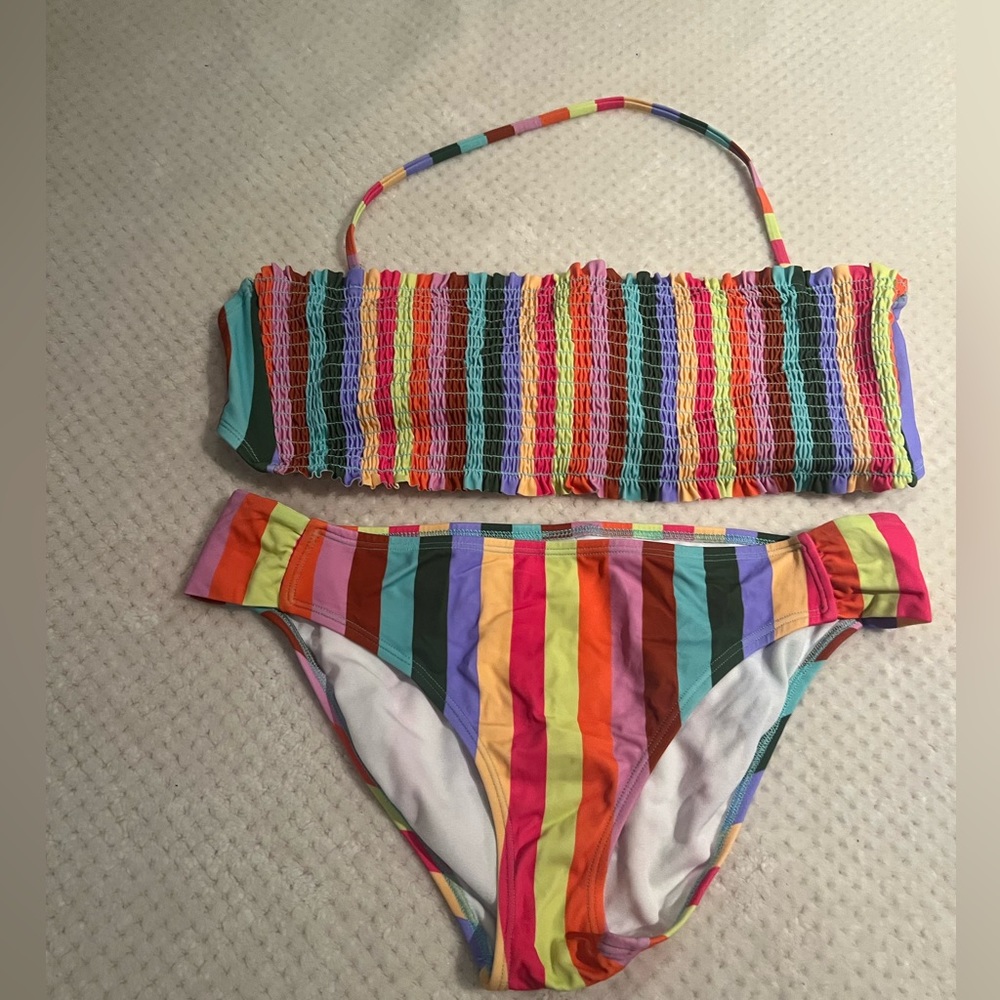 Multicolor two piece swimsuit
